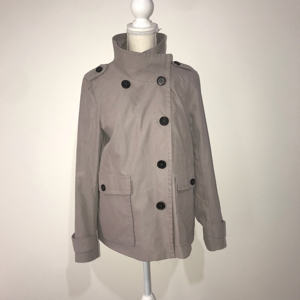 GAP Tan Button Up Jacket Size Small - Picture 2 of 6